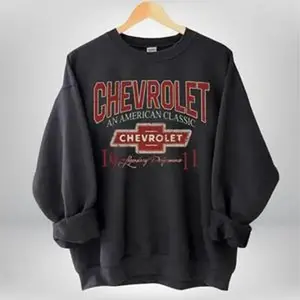 Chevrolet An American Classic Sweatshirt, Vintage Chevy Racing Crewneck for Men Women, Summer Outfit Car Lovers Gift, Retro Father's Day Mechanic Shirt USA