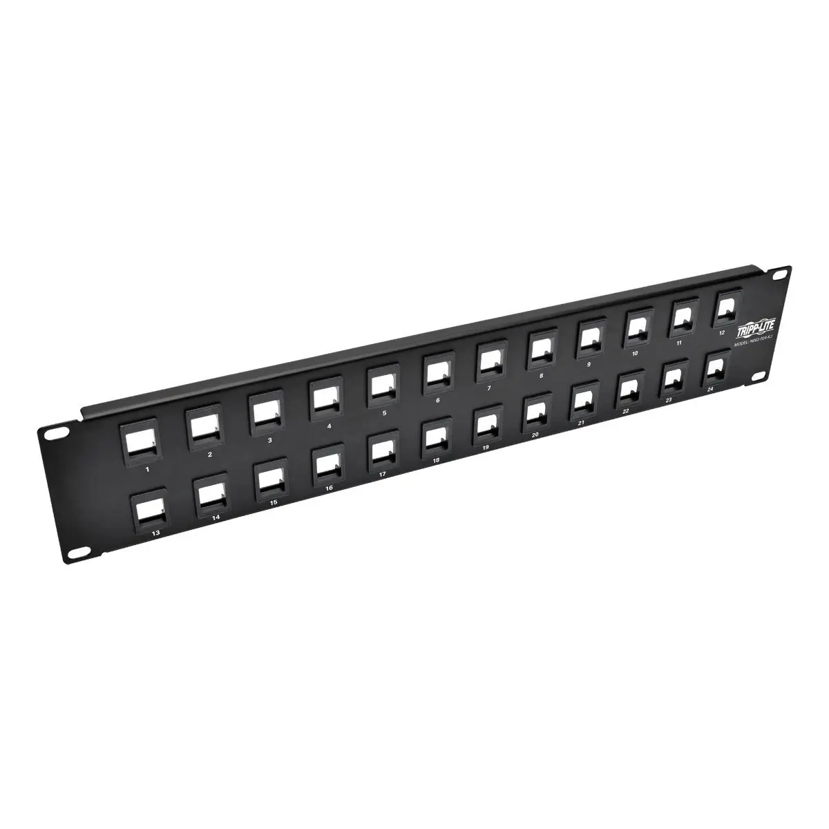 Tripp Lite 24-Port Keystone Blank Patch Panel RJ45, USB, HDMI, Cat5e, Cat6
