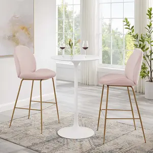 Modway Lippa 28" Round Bar Table in White