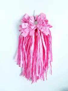 Pink Romantic Shabby Chic Rag Bow