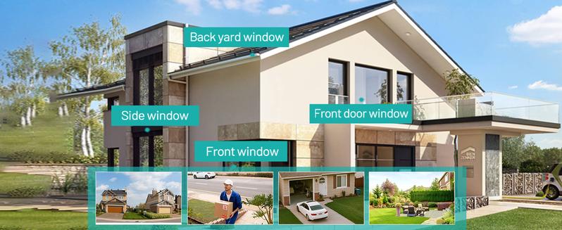 Seevision 2K 3MP Window Camera 5G&2.4GHz WiFi AI Full Color Night Vision Wireless Indoor Home Security Cam with Motion Detection 2-Way Talk Alexa 24/7 Recording Zone Set 10Ft Cable Easy Install Card Local