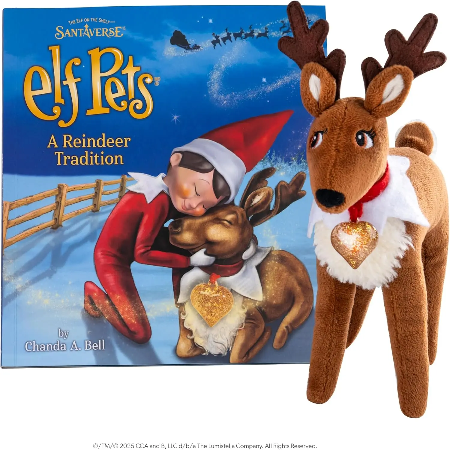 The Elf on the Shelf Elf Pets Saint Bernard Book & Plush | Includes Saint Bernard plush, storybook, barrel charm and adoption certificate.