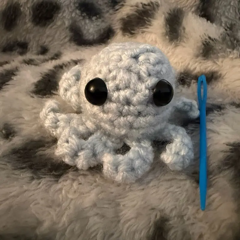 Crochet Octopus Keychain