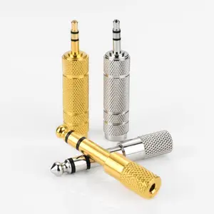3.5mm (1/8 inch) Male to 6.35mm (1/4 inch) Female and 6.35mm (1/4) to 3.5mm (1/8) Audio Adapter,Headphone Jack Adapter,Audio Stereo TRS Converter Adapters for Headphone,Microphone,Amplifiers,Guitar,Home Theater Devices,Laptop etc