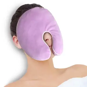 Microwave Heating Pad for Face, Hot & Cold Pack with Washable Cover, Soothing Mask for Tension, Stress and Relaxation, Facial Care Tool