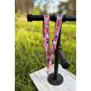 Pink themed Stitch Lanyard