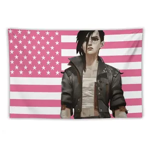 Arcane American Flag Tapestry |Wall Hanging, Gamer Flag, Nerdy Decor, Arcane Merch, Gamer Art, Gift for Gamer
