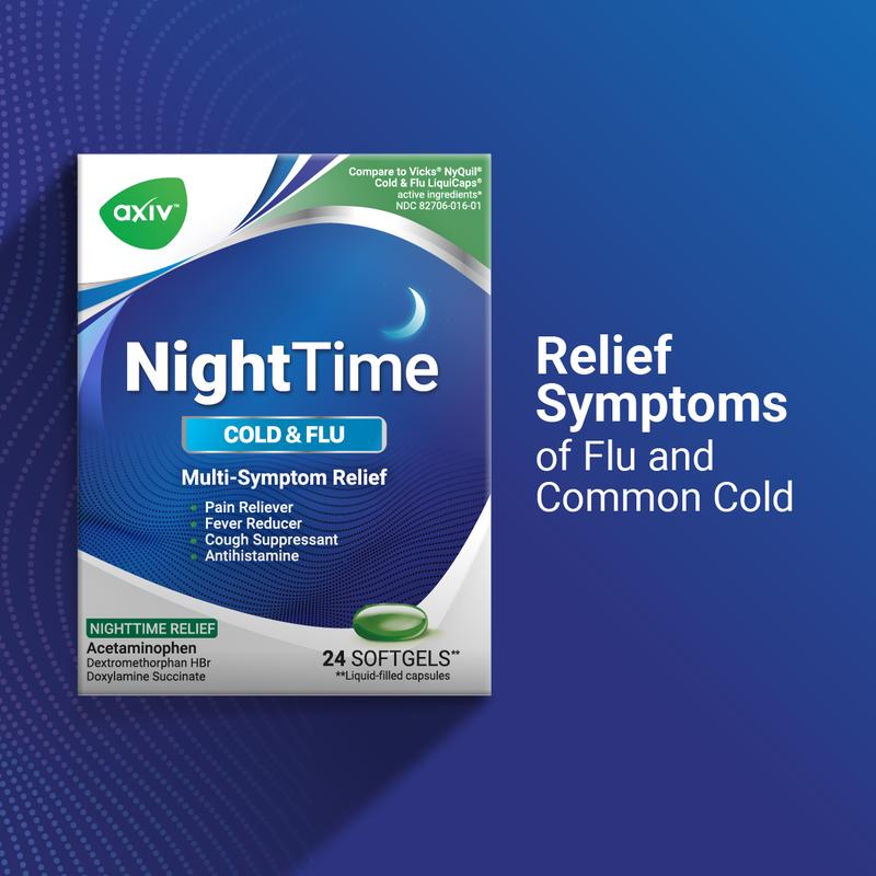 AXIV PACK: SINUS SEVERE 24 (1 BOX) + NIGHTIME 24 (1 BOX) Healthcare Vitamin Supplement