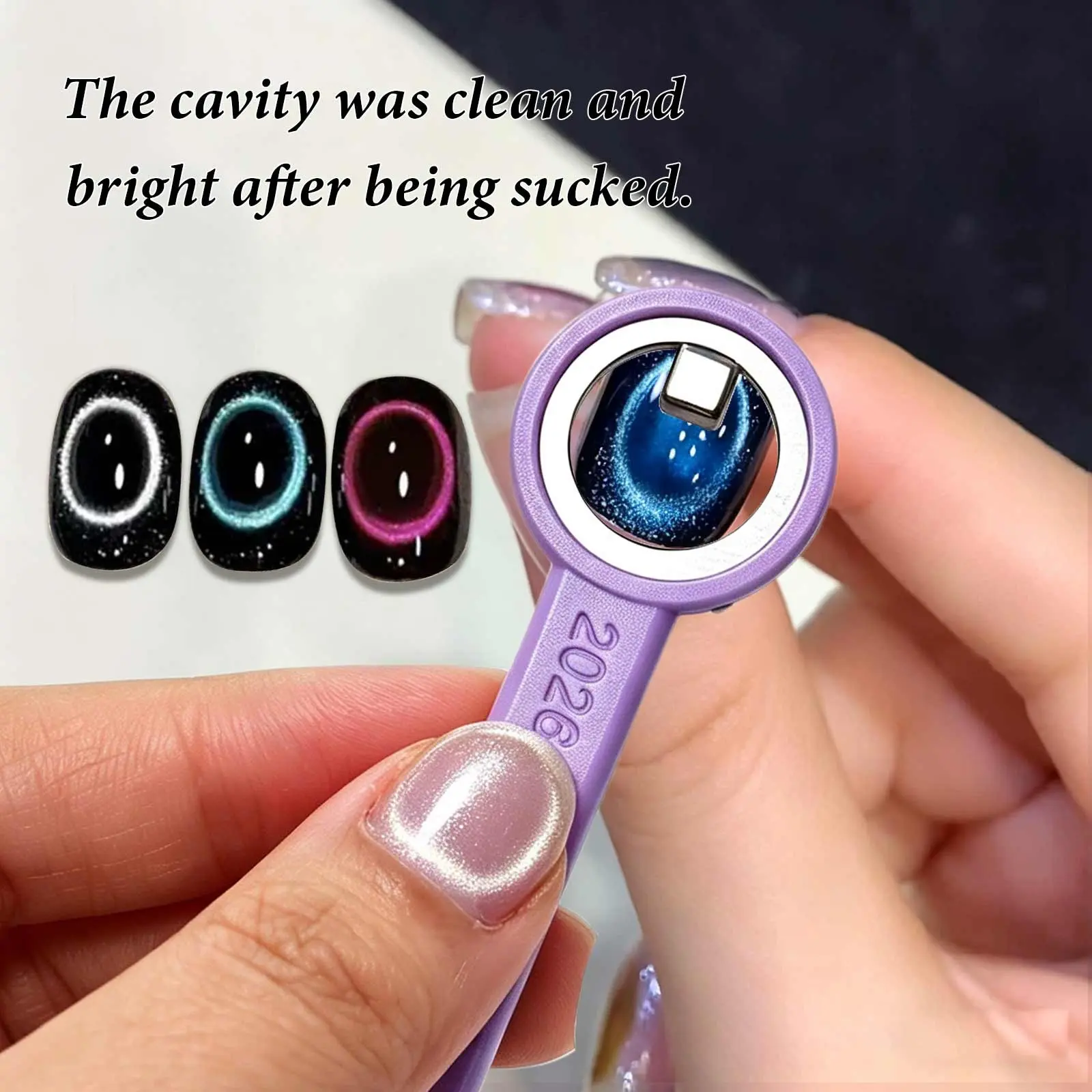 Nail Art Magnet Explosive Hollow Cat's Eye Nail Artifact, Powerful Ring Magnet, Novice Auxiliary Tool, New Design for Nail Artists, Nail Art Accessories, Nail Art Tools, Nail Art Equipment