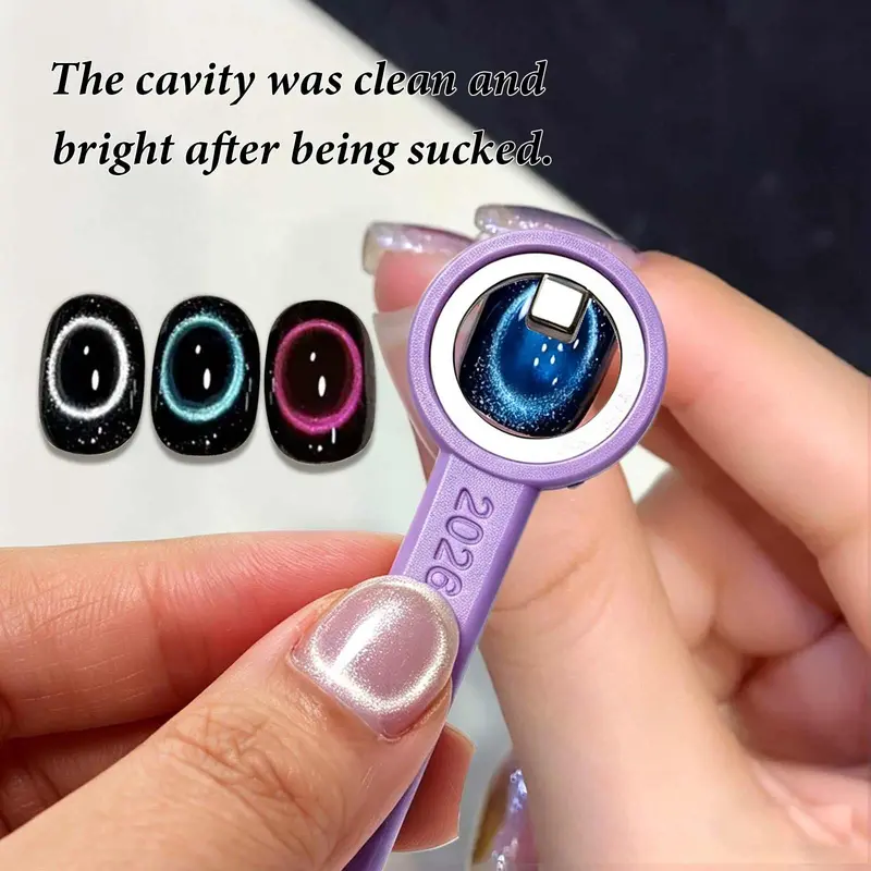 Nail Art Magnet Explosive Hollow Cat's Eye Nail Artifact, Powerful Ring Magnet, Novice Auxiliary Tool, New Design for Nail Artists, Nail Art Accessories, Nail Art Tools, Nail Art Equipment