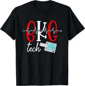 EKG Tech Heartbeat EKG Technician T-Shirt