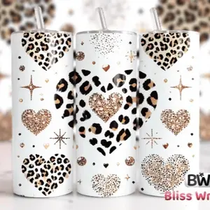 Hearts | 20oz sublimation transfer print out (TRANSFER ONLY, NOT A FINISHED TUMBLER)