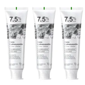 3 PACK Nano Hydroxyapatite Toothpaste for Enamel Repair & Sensitivity Relief - 7.5% Fluoride-Free Formula Reverses Early Cavities, Strengthens Teeth, Fresh Mint Flavor
