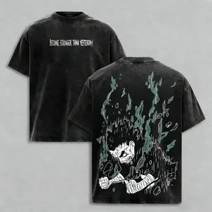 Rock Lee Naruto Anime Graphic Tee, Vintage Washed Oversized Dark Anime Streetwear T-Shirt, Soft Cotton Unisex Apparel lemon demon sade soulja boy outfit truck fit clothes gift gorlock destroyer