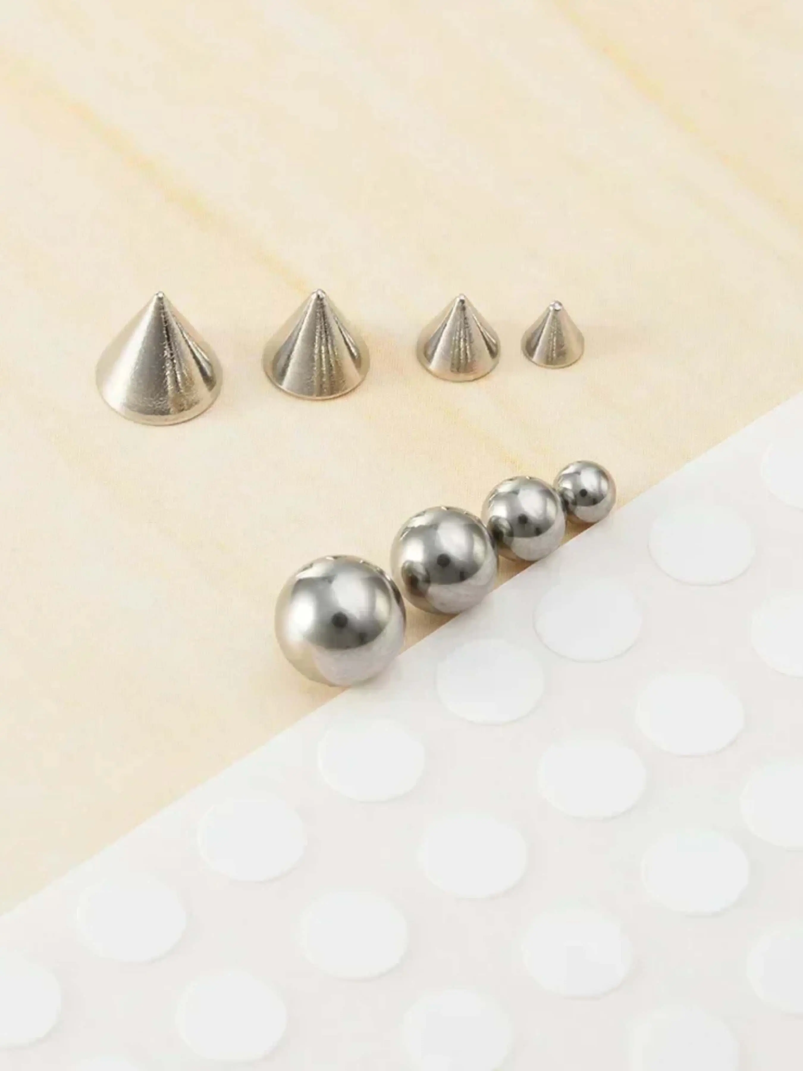 58/180pcs Fake Lip Eyebrow Ear Stickers Non Piercing Reusable Earring Studs Hip hop Fake Nose Nails Ring Body Belly Button Jewelry