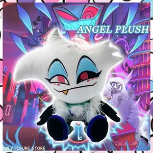 New Hazbin Hotel Plush Angel Vox Nifty Figure Cartoon Stuffed Doll 23cm Figurine Plushies Peripherial Collection Christmas Gifts