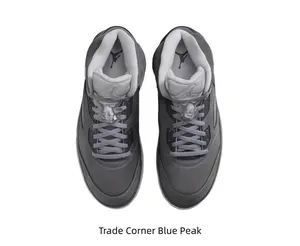 All Grey Suede Mid Top Basketball Shoes Perforated Panels Visible Air Cushion Transparent Outsole Unisex Street Sneakers