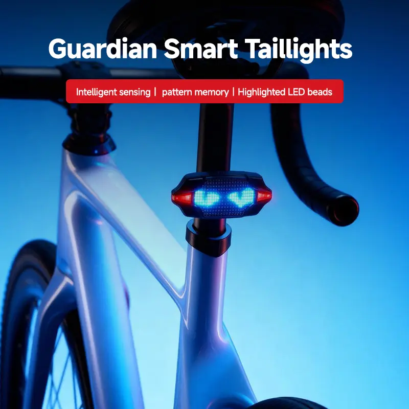 Multifunctional Bikes LED Light Kit - 1 Smart Brake Taillight, LED Devil Eye, C-Type Rechargeable Wireless Turn Signal, Battery-Powered Automotive & Motorcycle Exterior Decoration Accessories, Luminous