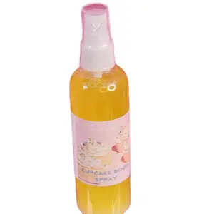 Cupcake Moisturizing Body & Hair Spray. Handmade Alcohol Free Hair Mist - Refreshing Fragrance for Dry Skin