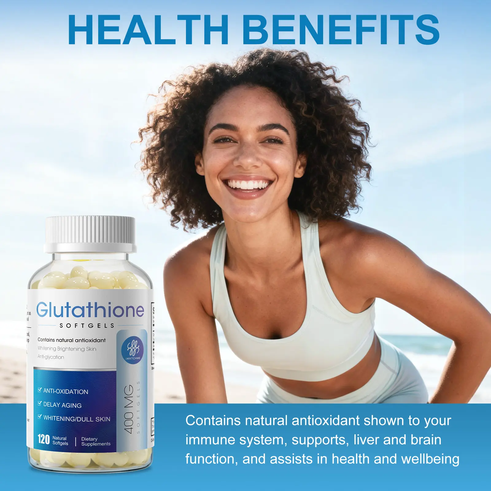 Glutathione 400mg Softgels Antioxidant Support for Skin Health & Overall Wellness | 120 Count - TikTok Shop Glutathione 400mg Softgels Antioxidant Support for Skin Health & Overall Wellness | 120 Count - TikTok Shop
