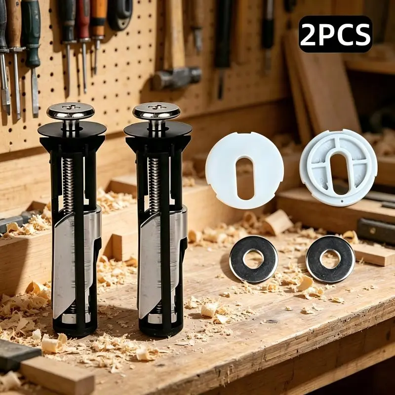 Universal Toilet Seat Bolt Kit Screws, Quick Release Easy Install Toilet Seat Replacement Parts, Flexible Adjustment Toilet Cover Maintenance Fixing Accessories for Household Ceramic Toilets