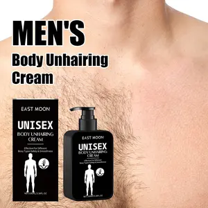 Men's Hair Removal Cream, Body Hair Remover, Safe & Smooth Formula, Suitable for All Body Types, Gentle Non-Irritating, Home Care Waxing Solution