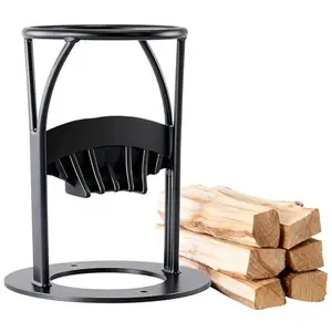 Portable Firewood Splitter Wedge, Manual Kindling Splitter for Indoor & Outdoor Use, Heavy-Duty Cast Steel Log Splitter