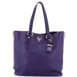 Pre-owned PRADA Leather, Leather Tote Bags REBAG Side Zip Shopper Tote Vitello Daino Large by Rebag