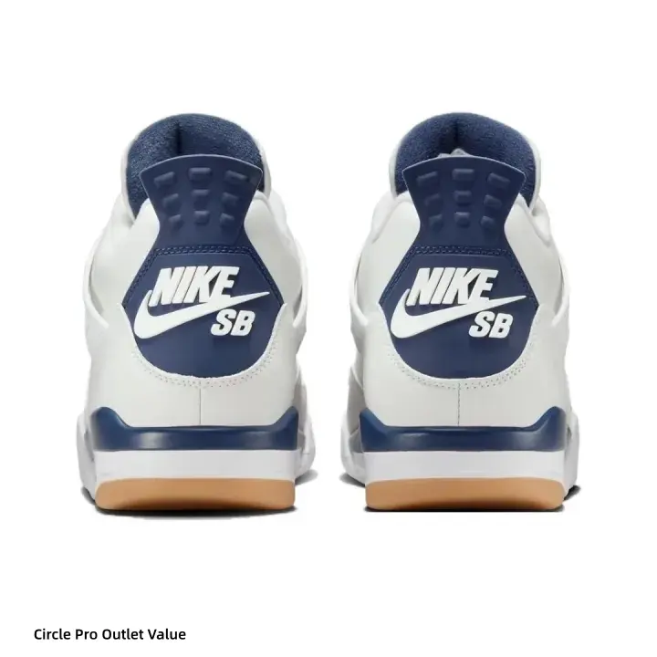 White Navy Suede Leather Mid Top Lifestyle Sneakers Gum Rubber Sole Shock Cushion Street Daily Walking Trainers