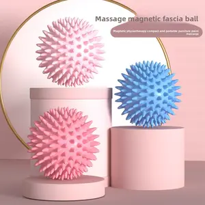 Spiky Massage Ball Set - Inflatable PVC Fascia & Muscle Release Tool  Yoga, Fitness & Trigger Point Therapy. Textured Grip Ball  Foot, Back & Body Stress Relief, 3 Sizes Blue 6Cm  accessories  stuff cluster gym Ankle Band for Hip and Leg Training