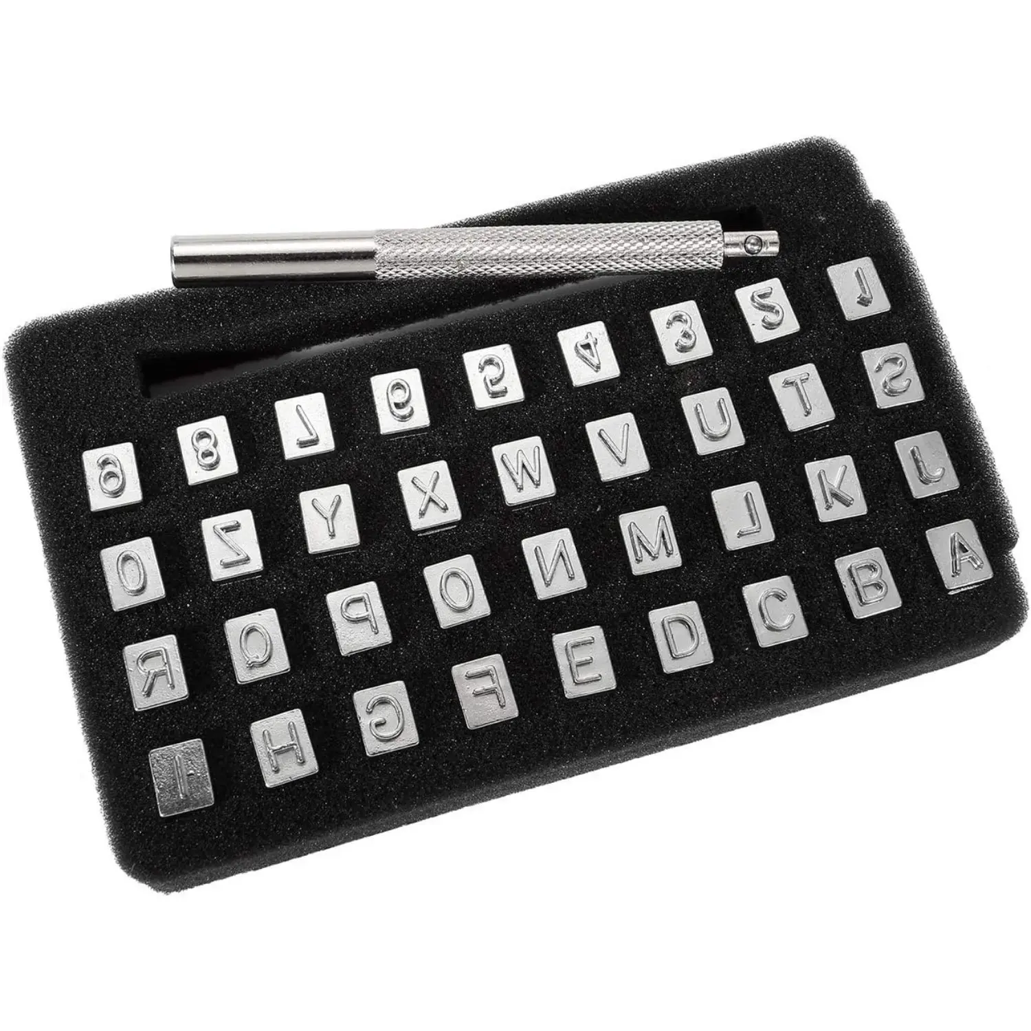 36Pack Leather Stamping Tools, Leather Stamping Kit with 26pcs Letters and 10pcs Numbers, Leather Punch Tools, Leather Stamp Set Leather Carving Tools Leather Stamps for Leather Working - Tools & Hardware.