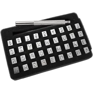 36Pack Leather Stamping Tools, Leather Stamping Kit with 26pcs Letters and 10pcs Numbers, Leather Punch Tools, Leather Stamp Set Leather Carving Tools Leather Stamps for Leather Working - Tools & Hardware.