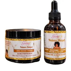 Glamaj Natural Hair Fertilizer Nature Unique Formula for Hair Growth Restore Nourish Kidsúa Institutoides Hippocrates