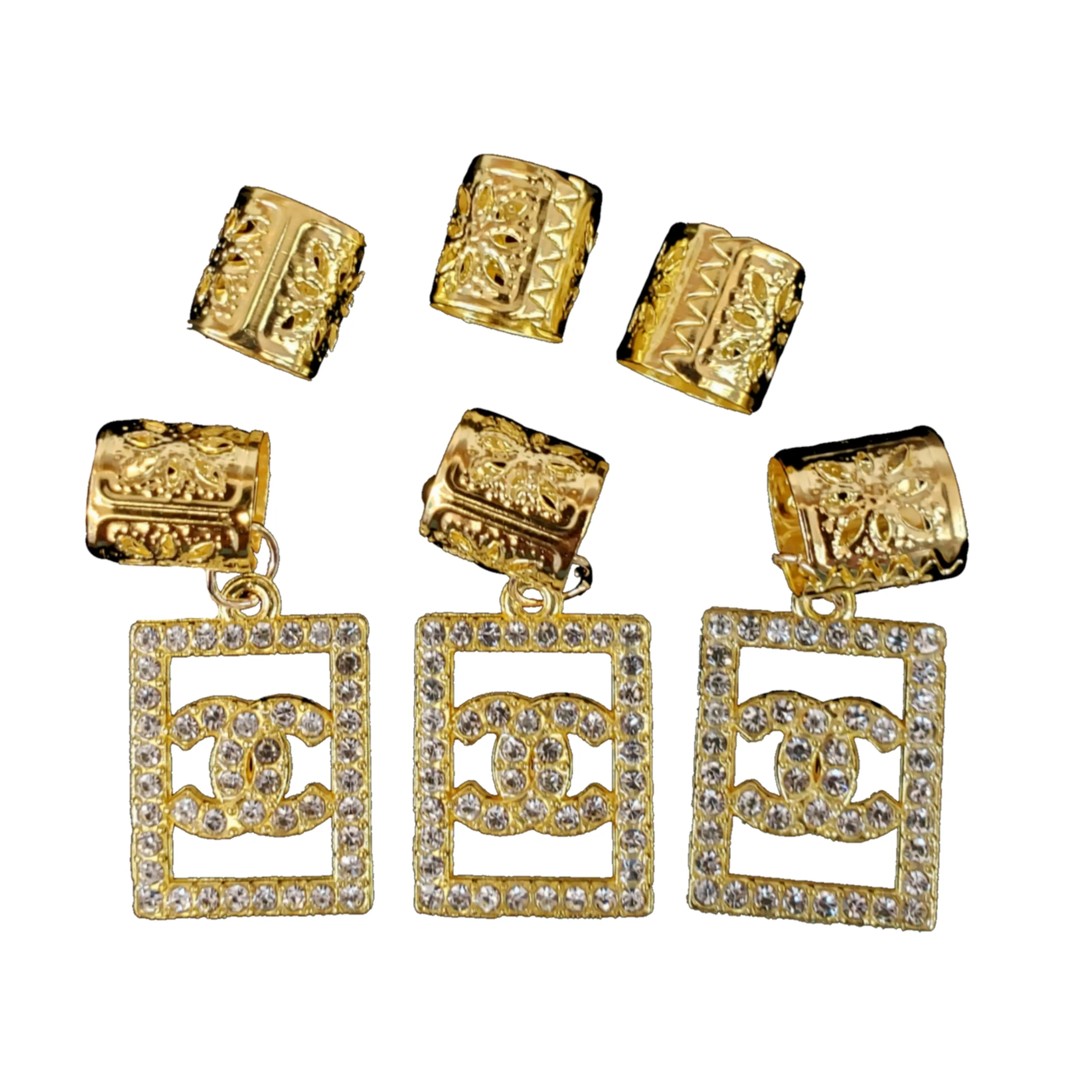 Hair Braiding Rings (Interlocking "C" Design)