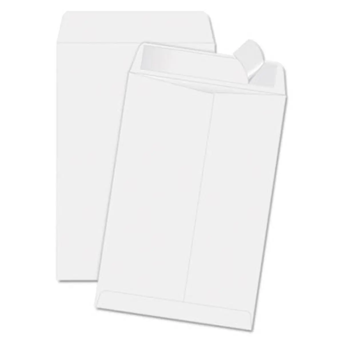Quality Park Redi-Strip Mailing Envelopes, 6.5x9.5 in White Heavyweight Kraft, Dust-Free Closure, 100-Count Box for Protecting Important Documents