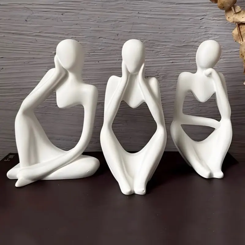 Modern abstract thinker, sculpture set (3pcs) Modern abstract thinker, sculpture set (3pcs)