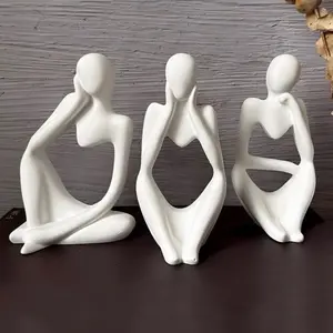 Modern abstract thinker, sculpture set (3pcs)