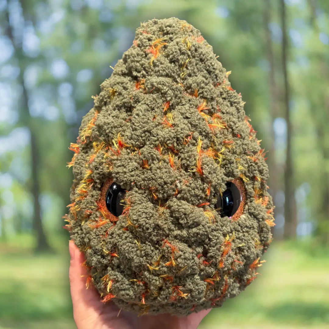 NugBud Handmade Crochet Nugget Plushie, Handmade Craft DIY Project, Custom Order Stuffed Toys Nugbud with Many Color Options