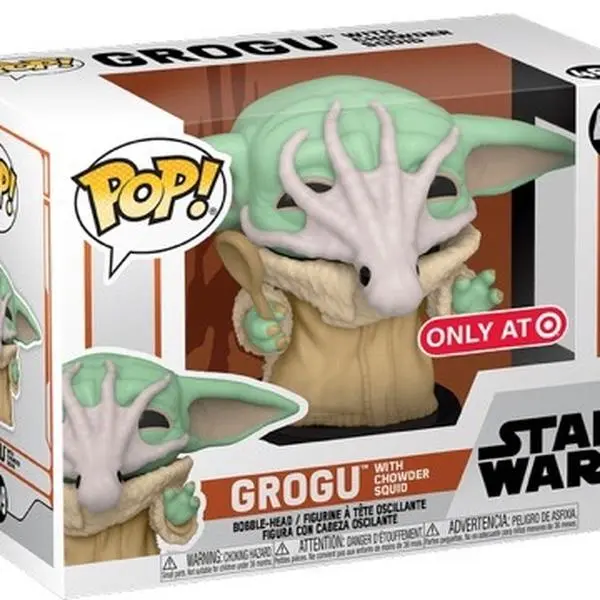 Funko Star Wars Grogu With Chowder Squid Collectible Toy (Item 469) - Unique Styles Figurines & Miniatures, Single Doll, Holiday Gift for Collectors