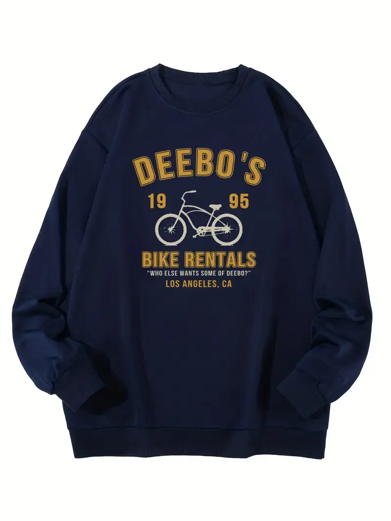 DEEBO'S BIKE RENTALS And Anime Bike Graphic Print Sweatshirt,Hoodie,T-shirt