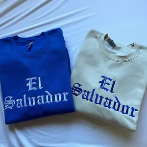 El Salvador Embroidered Sweatshirt, Mi Pais El Salvador, Guanaco Guanaca