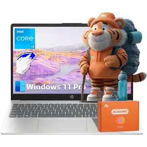HP 15.6" Touchscreen Laptop for Business & Student, Intel 13th core i3 1315U(Up to 4.5GHz), 16/32GB RAM,256/512GB SSD, Windows 11 Pro & Copilot AI, WiFi 6,7in1 Bundles