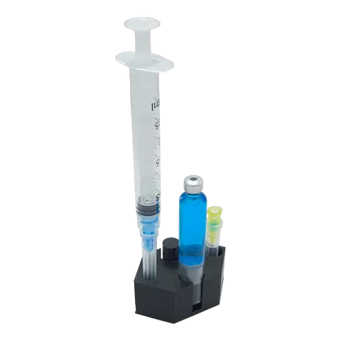 3D Durable ReconStation with Built-in Organizer, Priming/Pumping Cartridge Holder, Needle & Air Purge Storage - Compatible with Standard 3ml Pen Cartridges, Fits on Any Counter, Ideal Laboratory Research Accessory