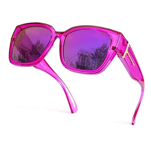 Deep Purple Frame Purple Mirrored L