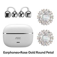 White+Gold Round Petal