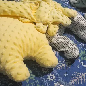 Bionic Soothing Sleep Pillow Simulates Mom's Palm, Soft Baby Pillow with Patting Function. Adjustable Plush Calming Toy, Yellow Deer & Pink Style. Ideal Newborn Gift, Perfect for Crib, Car Seat, Travel & Nursery.