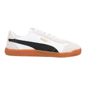PUMA Womens Club 5V5 Suede Lace Up Sneakers Shoes Casual - White