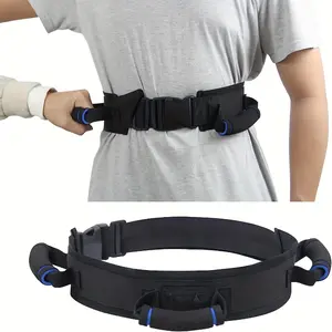 Gait Belt with 3 Handles, Transfer Belt for the Elderly, Patient Gait Belt, Transfer Belt Assistance, Elderly Gait Belt, Upgraded with Rubber Handles