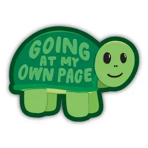 Going At My Own Pace Turtle Sticker