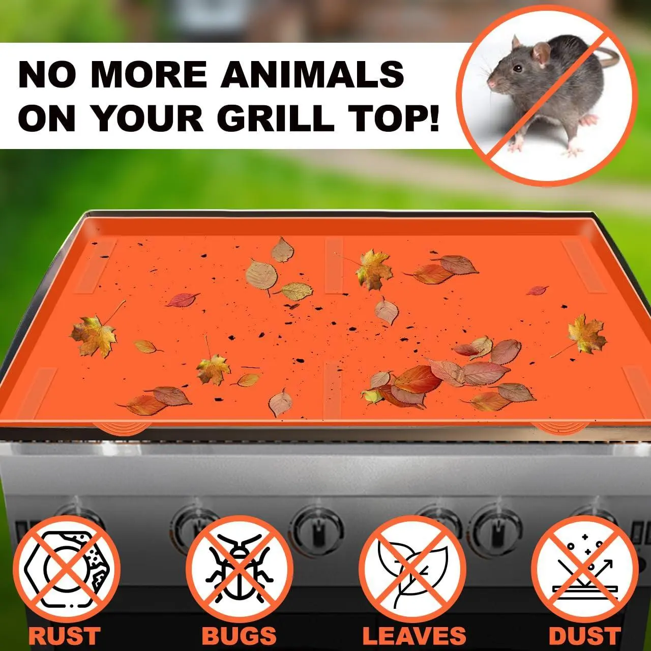 Blackstone Silicone Griddle Mat - Thick & Soft Food Grade Grill Mat Protects Grill Surface from Bugs Leaves Dust Rust Easy to Clean Non-Stick Cover
